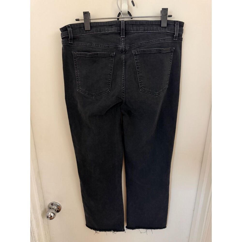 Joe’s Jeans Black High-Rise Crop Raw Hem Jeans - Size 31